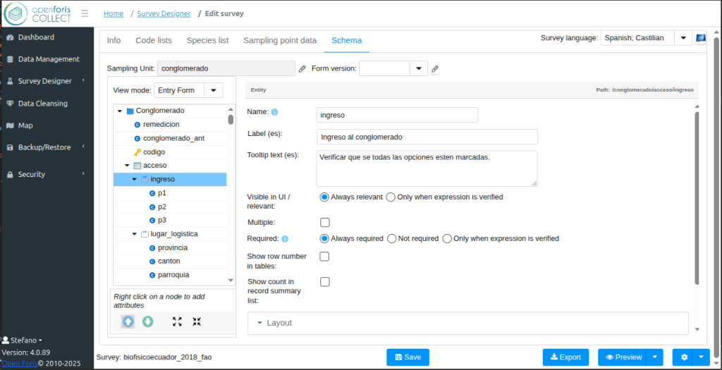 Collect Program Collect – Open Foris
